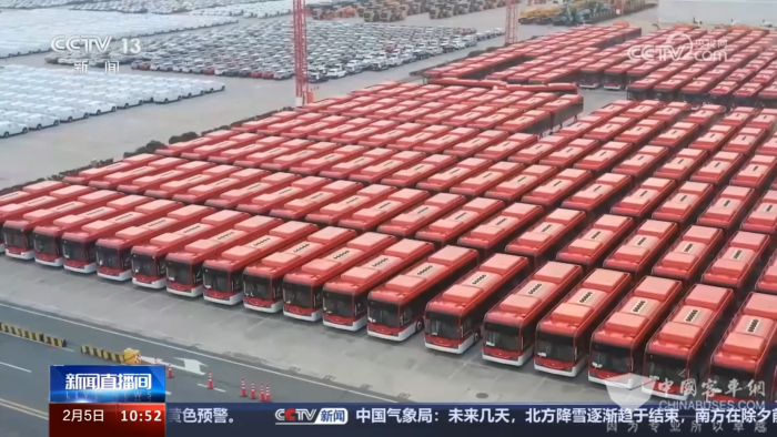 新年啟新程 宇通214輛新能源客車奔赴智利