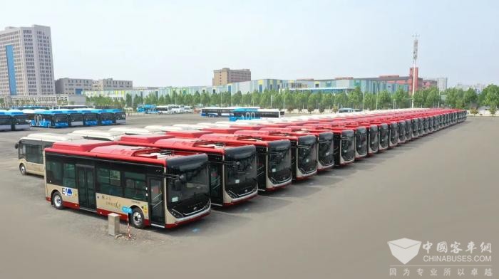 攜手暢通“城市血脈” 宇通新能源公交批量交付滄州