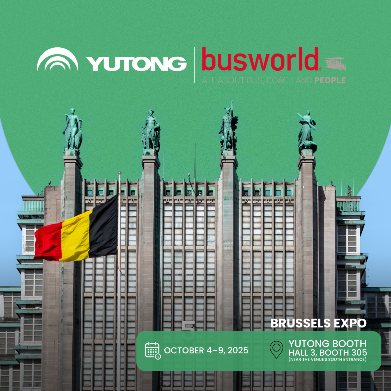 Think Eco, Move Green！宇通客車邀您共赴2025比利時車展